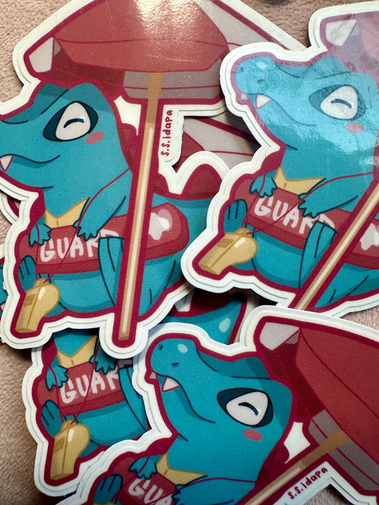 totodile lifeguard sticker