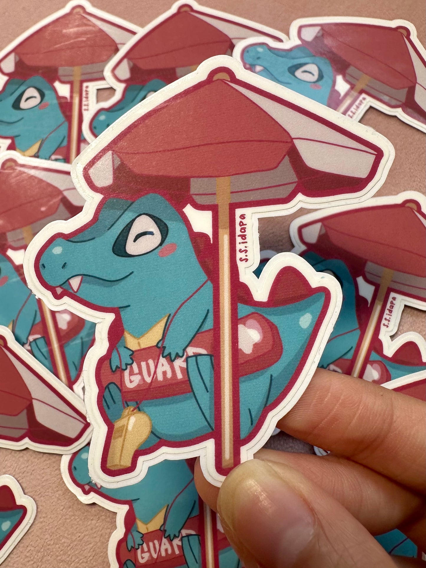 totodile lifeguard sticker