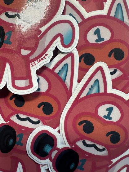 kid cat sticker